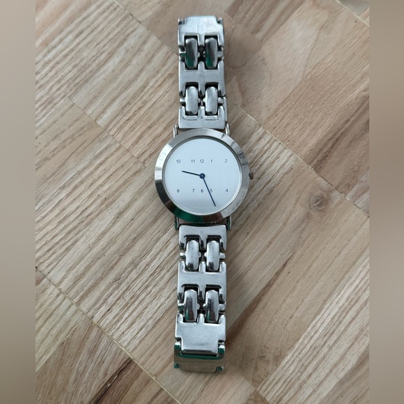 Android USA Vintage Watch Silver Dial Blue Hands Stainless Steel Bracelet - Picture 6 of 12